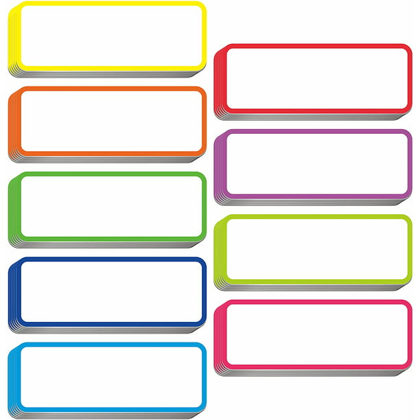 Name Plate Labels 8 Colors Lockers Whiteboard 48 Pieces Magnetic Dry Erase Labels 3 x 1 Inch Reusable Writable Erasable Magnetic Strips for Home Office Classroom Fridge
